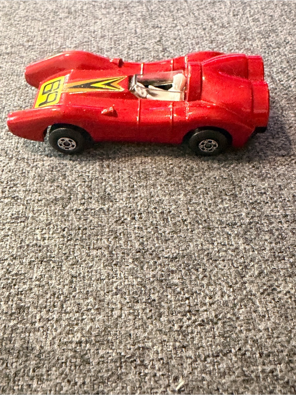 Lesney Vintage Red Slot-Style Race Car Toy for Kids - Classic Push Car